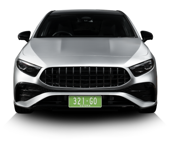 Car with Custom range plate