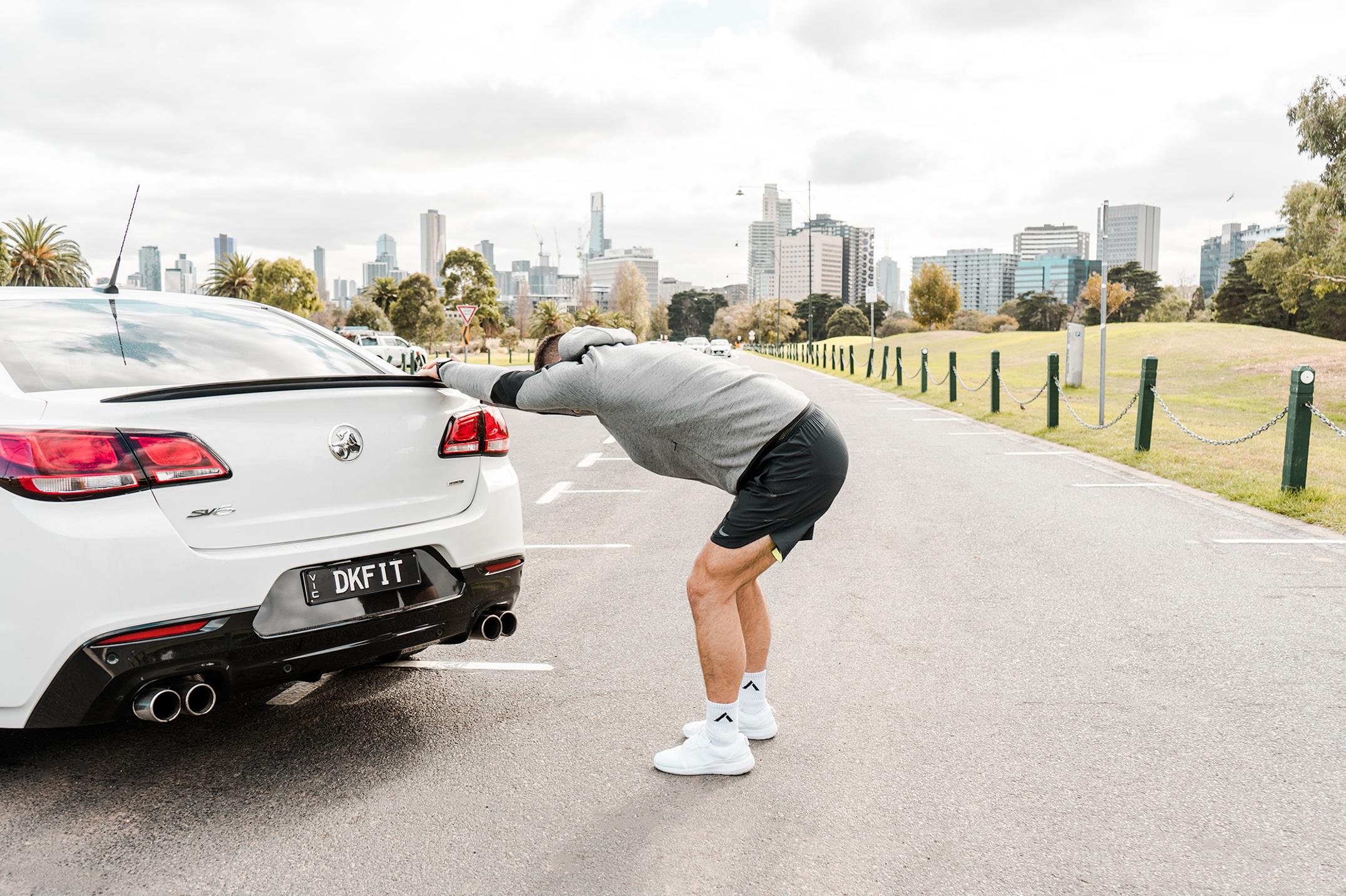 Lower back stretch