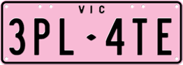 Pink plate