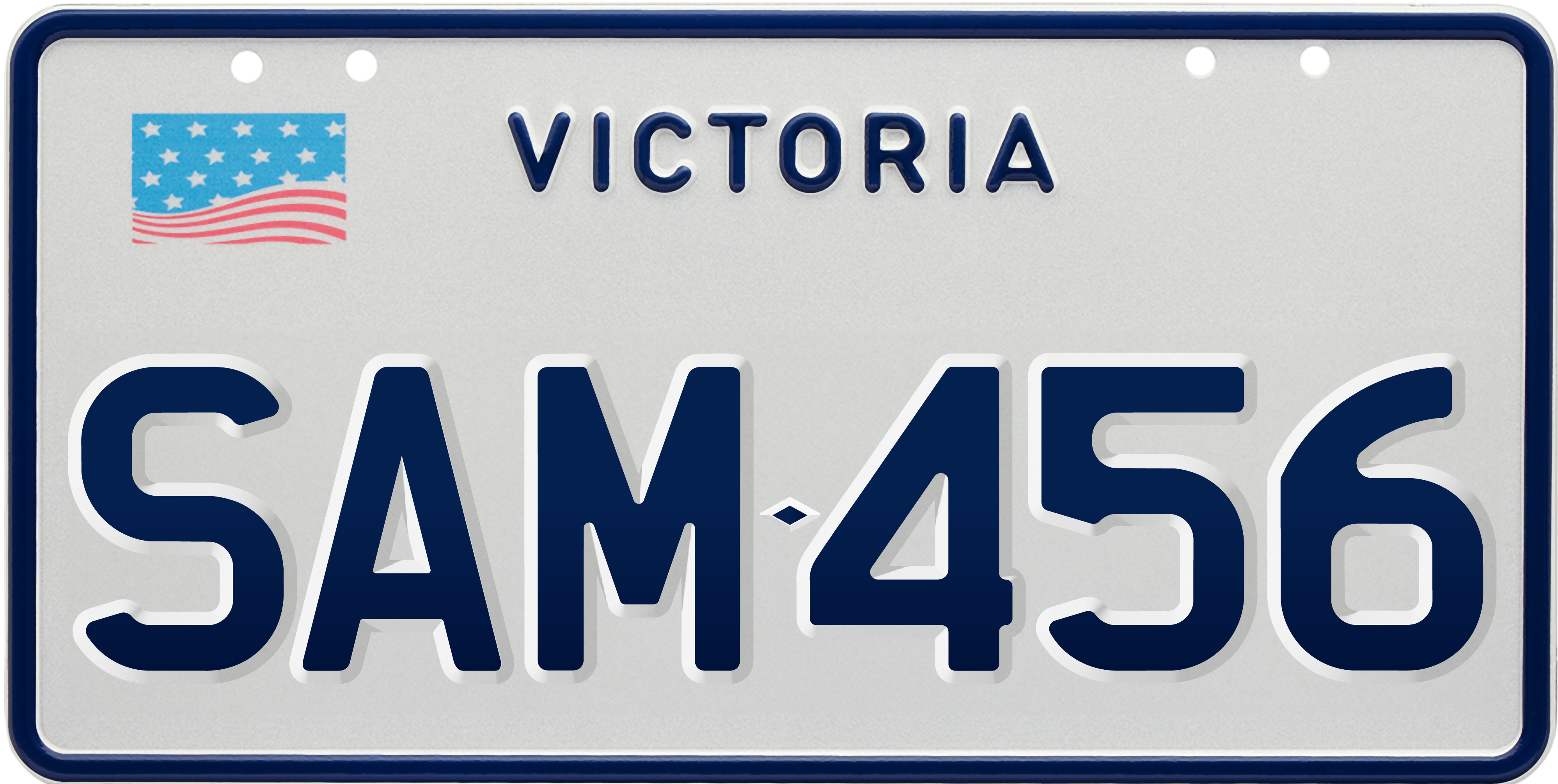 USA plate